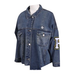 JN012 making edging denim jacket cuff zipper denim manufacturer JN012 making edging denim jacket cuff zipper denim manufacturer